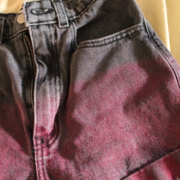 American Apparel Limited Edition grey/pink Denim HW Shorts - Picture 7 of 7